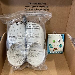 NWT White Classic “Roomy Fit” CROCS - Unisex